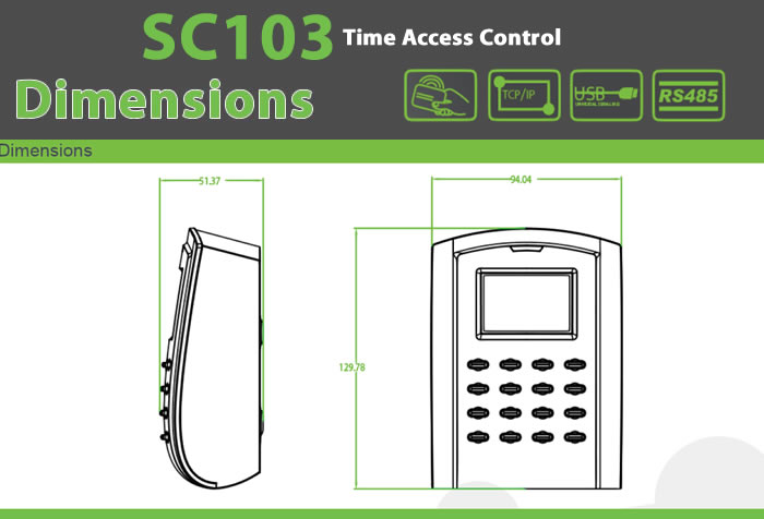 SC103 Access Control RFID - IP Proximity Device